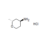 (2R,4S)-2-Methyltetrahydro-2H-pyran-4-amine Hydrochloride