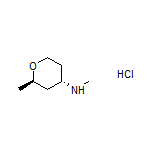 (2R,4S)-N,2-Dimethyltetrahydro-2H-pyran-4-amine Hydrochloride