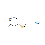 N,2,2-Trimethyltetrahydro-2H-pyran-4-amine Hydrochloride
