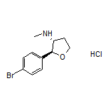 (2S,3R)-2-(4-Bromophenyl)-N-methyltetrahydrofuran-3-amine Hydrochloride