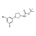 1-(3-Bromo-5-fluorophenyl)-N-Boc-pyrrolidin-3-amine