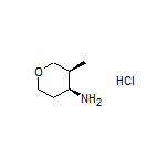 (3S,4S)-3-Methyltetrahydro-2H-pyran-4-amine Hydrochloride