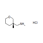 (S)-N-Methyl-1-(3-methyltetrahydro-2H-pyran-3-yl)methanamine Hydrochloride