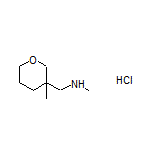 N-Methyl-1-(3-methyltetrahydro-2H-pyran-3-yl)methanamine Hydrochloride