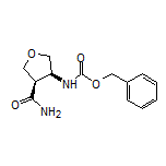 (3S,4R)-3-(Cbz-amino)tetrahydrofuran-4-carboxamide