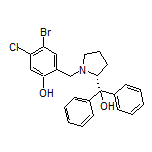 (R)-4-Bromo-5-chloro-2-[[2-(hydroxydiphenylmethyl)pyrrolidin-1-yl]methyl]phenol