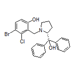(R)-4-Bromo-3-chloro-2-[[2-(hydroxydiphenylmethyl)pyrrolidin-1-yl]methyl]phenol