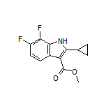 Methyl 2-Cyclopropyl-6,7-difluoro-1H-indole-3-carboxylate