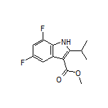 Methyl 5,7-Difluoro-2-isopropyl-1H-indole-3-carboxylate