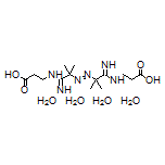 3,3’-[[Diazene-1,2-diylbis(1-imino-2-methylpropane-2,1-diyl)]bis(azanediyl)]dipropanoic Acid Tetrahydrate