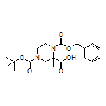 1-Cbz-4-Boc-2-methylpiperazine-2-carboxylic Acid
