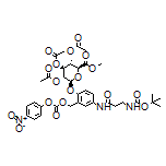 (2S,3R,4S,5S,6S)-2-[4-[3-(Boc-amino)propanamido]-2-[[[(4-nitrophenoxy)carbonyl]oxy]methyl]phenoxy]-6-(methoxycarbonyl)tetrahydro-2H-pyran-3,4,5-triyl Triacetate