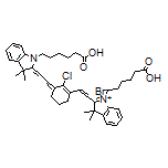 1-(5-Carboxypentyl)-2-[2-[3-[2-[1-(5-carboxypentyl)-3,3-dimethylindolin-2-ylidene]ethylidene]-2-chlorocyclohex-1-en-1-yl]vinyl]-3,3-dimethyl-3H-indol-1-ium Bromide