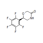 (R)-6-(Perfluorophenyl)morpholin-3-one