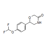 6-[4-(Difluoromethoxy)phenyl]morpholin-3-one
