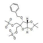 [(3aR,6R,6aS)-6-(Benzyloxy)-2,2-dimethyltetrahydrofuro[2,3-d][1,3]dioxole-5,5-diyl]bis(methylene) Dimethanesulfonate