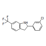 2-(3-Chlorophenyl)-6-(trifluoromethyl)indoline
