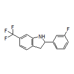 2-(3-Fluorophenyl)-6-(trifluoromethyl)indoline