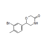 6-(3-Bromo-4-methylphenyl)morpholin-3-one