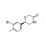 (R)-6-(3-Bromo-4-methylphenyl)morpholin-3-one