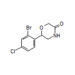 6-(2-Bromo-4-chlorophenyl)morpholin-3-one