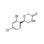 (R)-6-(2-Bromo-4-chlorophenyl)morpholin-3-one