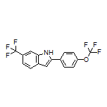 2-[4-(Trifluoromethoxy)phenyl]-6-(trifluoromethyl)-1H-indole