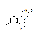 6-[4-Fluoro-2-(trifluoromethyl)phenyl]morpholin-3-one