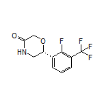 (R)-6-[2-Fluoro-3-(trifluoromethyl)phenyl]morpholin-3-one