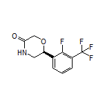 (S)-6-[2-Fluoro-3-(trifluoromethyl)phenyl]morpholin-3-one