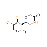 (R)-6-(3-Chloro-2,6-difluorophenyl)morpholin-3-one