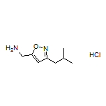 (3-Isobutylisoxazol-5-yl)methanamine Hydrochloride