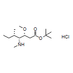 tert-Butyl (3R,4R,5S)-3-Methoxy-5-methyl-4-(methylamino)heptanoate Hydrochloride