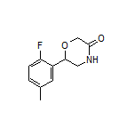 6-(2-Fluoro-5-methylphenyl)morpholin-3-one