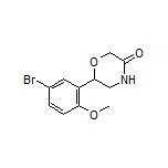 6-(5-Bromo-2-methoxyphenyl)morpholin-3-one