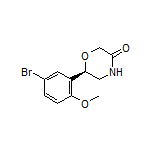 (R)-6-(5-Bromo-2-methoxyphenyl)morpholin-3-one