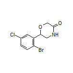 6-(2-Bromo-5-chlorophenyl)morpholin-3-one