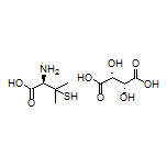 (R)-2-Amino-3-mercapto-3-methylbutanoic Acid L-Tartrate