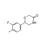 6-(3-Fluoro-4-methylphenyl)morpholin-3-one