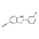 2-(3-Chlorophenyl)indoline-5-carbonitrile