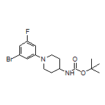 1-(3-Bromo-5-fluorophenyl)-N-Boc-piperidin-4-amine