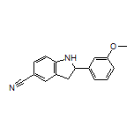 2-(3-Methoxyphenyl)indoline-5-carbonitrile