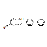 2-(4-Biphenylyl)indoline-5-carbonitrile