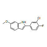 2-(3-Chloro-4-fluorophenyl)-6-methoxy-1H-indole