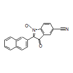 5-Cyano-2-(naphthalen-2-yl)-3-oxo-3H-indole 1-Oxide