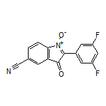 5-Cyano-2-(3,5-difluorophenyl)-3-oxo-3H-indole 1-Oxide