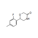 6-(2-Fluoro-4-methylphenyl)morpholin-3-one