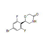 (R)-6-(4-Bromo-2,6-difluorophenyl)morpholin-3-one