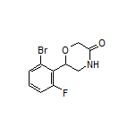 6-(2-Bromo-6-fluorophenyl)morpholin-3-one