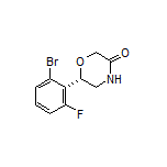 (S)-6-(2-Bromo-6-fluorophenyl)morpholin-3-one